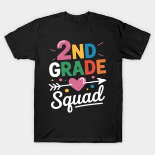 2nd Grade Squad Second Teacher Student Team Back To School T-Shirt